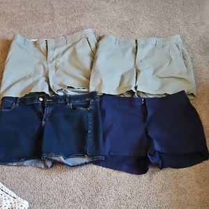 4 Lane Bryant Shorts + Free Bag